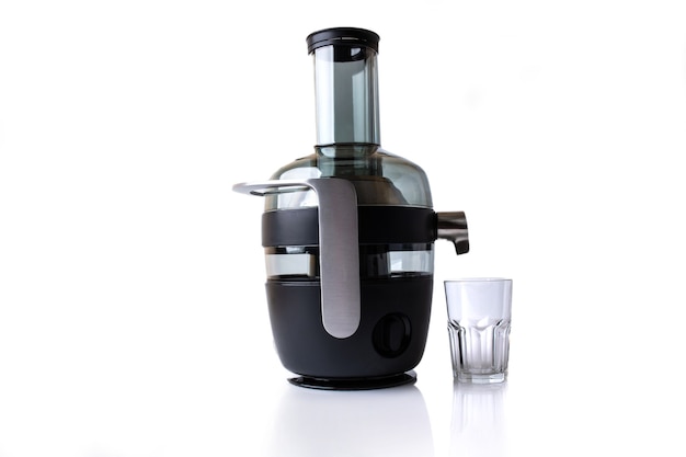 Juicer with glass isolated