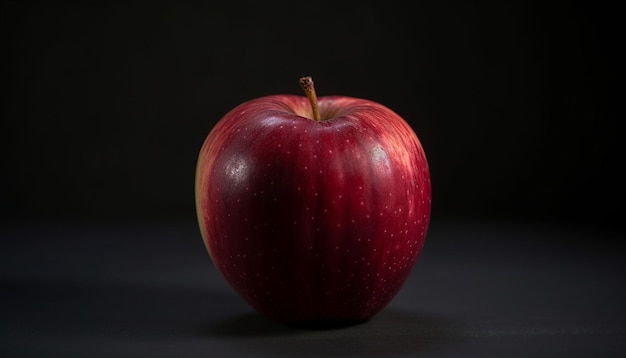 Сочное яблоко олицетворяет свежесть и здоровое питание в природном совершенстве, созданном искусственным интеллектом.