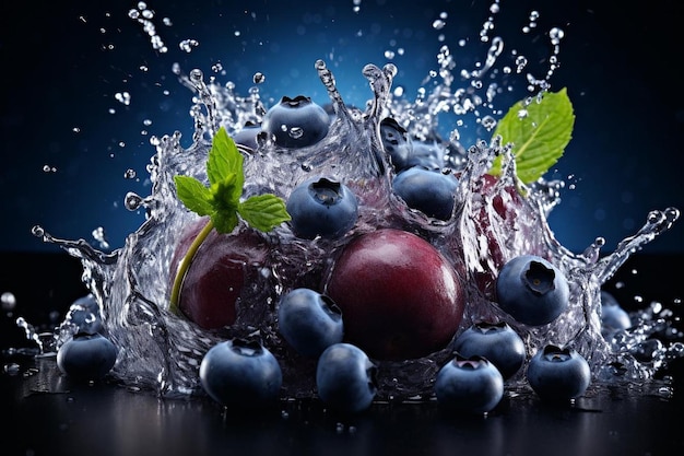 Juicy Blueberry Medley Burst of Flavor Best Blueberry image photography