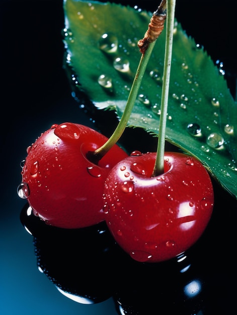 juicy cherries realistic