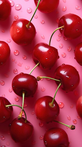 Juicy cherry background