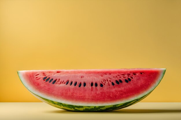 Juicy delight vibrant slice of watermelon on a bold background