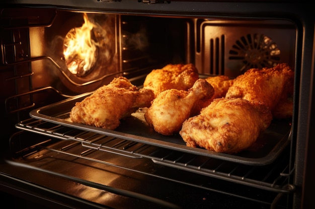 Фото Сочные жареные куриные ножки, выпеченные в духовке.