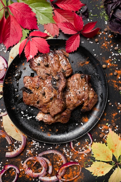 Foto carne fritta succosa cucina georgiana