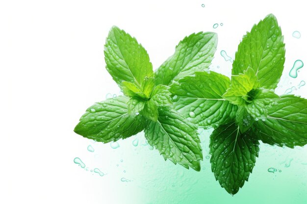 juicy mint leaves