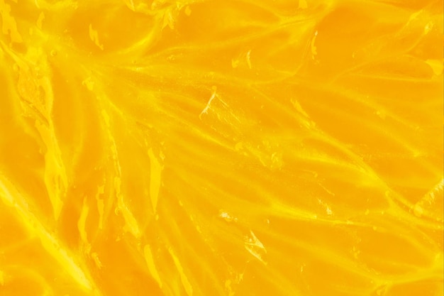 Juicy orange fruit pulp macro