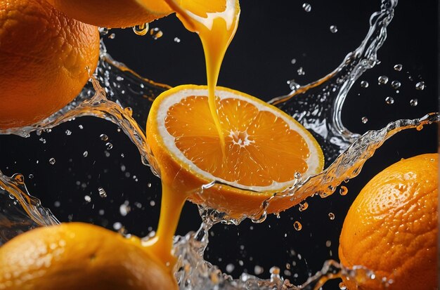 Сочный апельсиновый сок