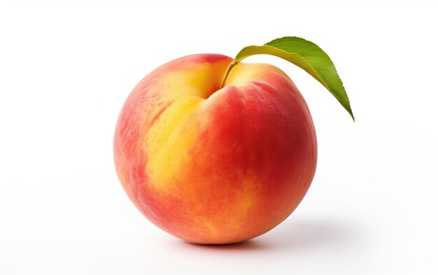 Juicy Peach op witte achtergrond