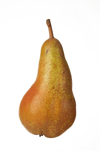 Juicy pear on a white background