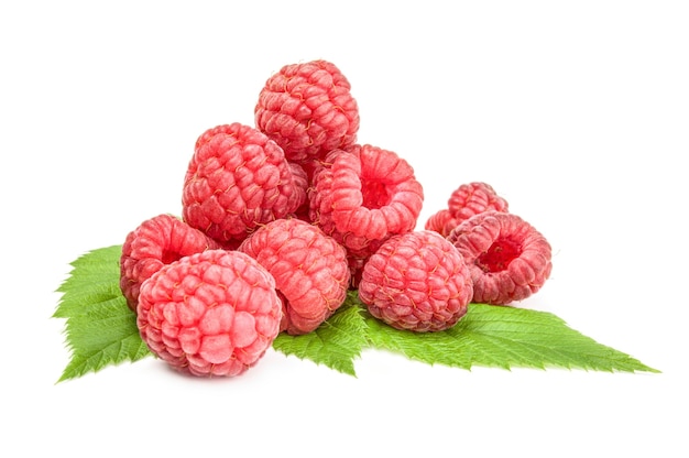 Juicy raspberry isolated