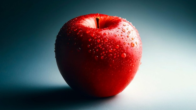 Juicy Red Apple in Soft Light