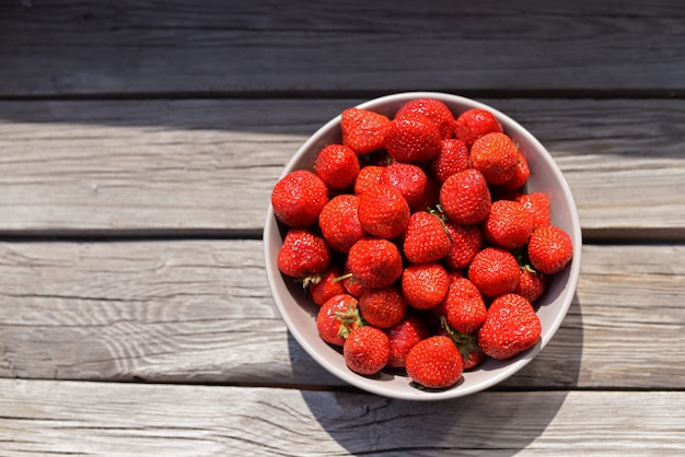 Juicy ripe strawberries 