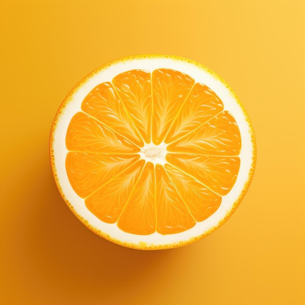 juicy sliced orange