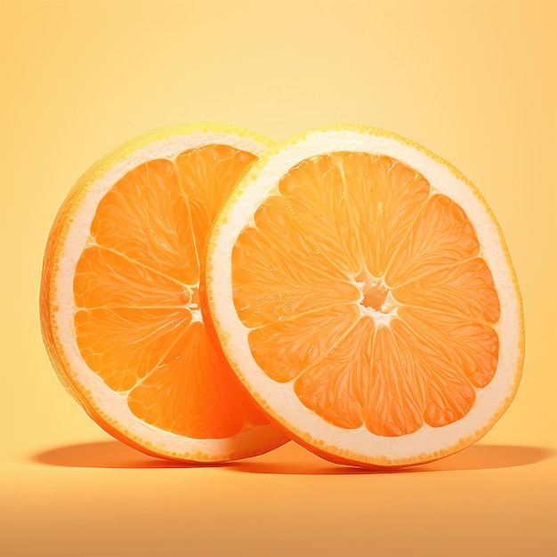 juicy sliced orange