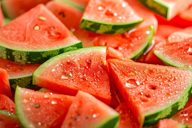 Juicy slices of watermelon as a bacground