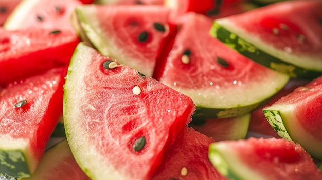 Juicy slices of watermelon as a bacground