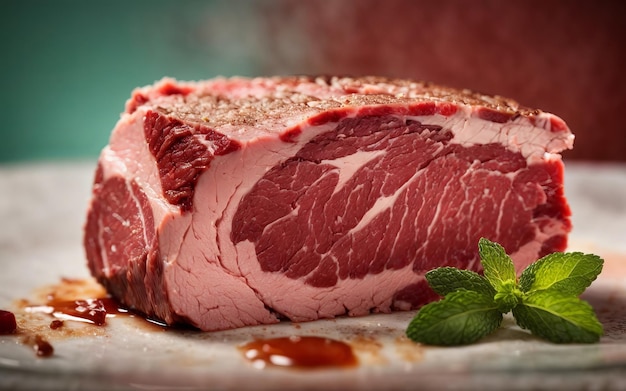 A Juicy Steak on a Clean White Plate Ready to be Savored