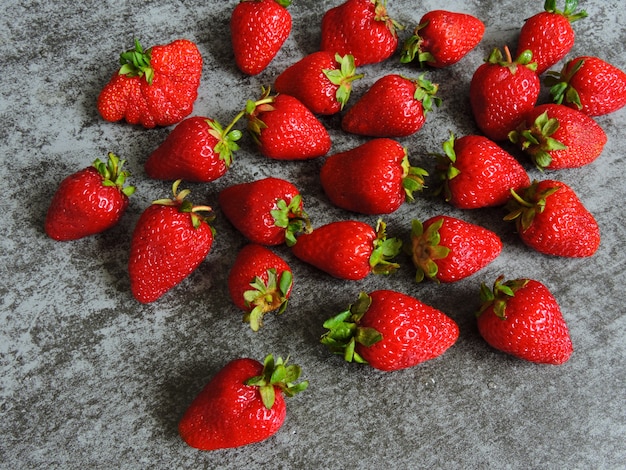 수분이 많은 strawberrie.