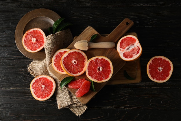 Juicy summer fruit grapefruit concept of fresh food