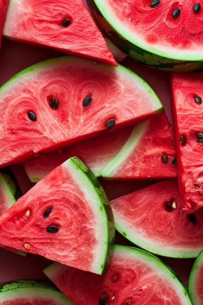 Juicy watermelon pattern background