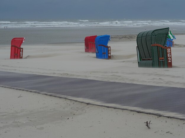 Juist island in the north sea