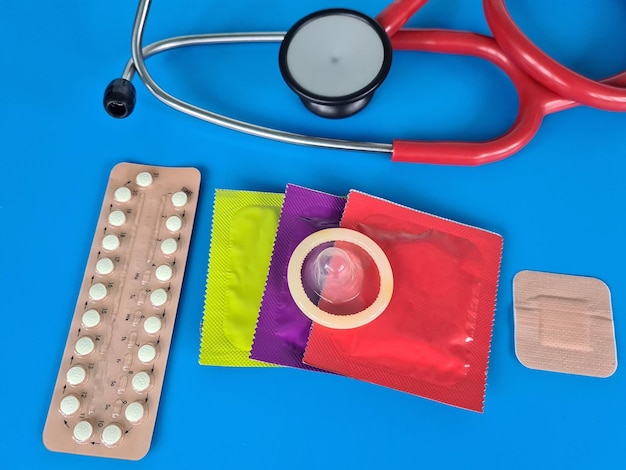 Juiste anticonceptiemethode Preventie van zwangerschap door mechanische chemische stof