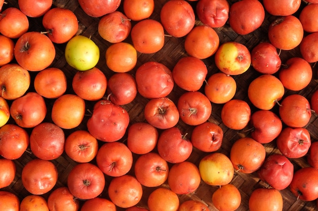 Jujube fruit is a lot of bright colors