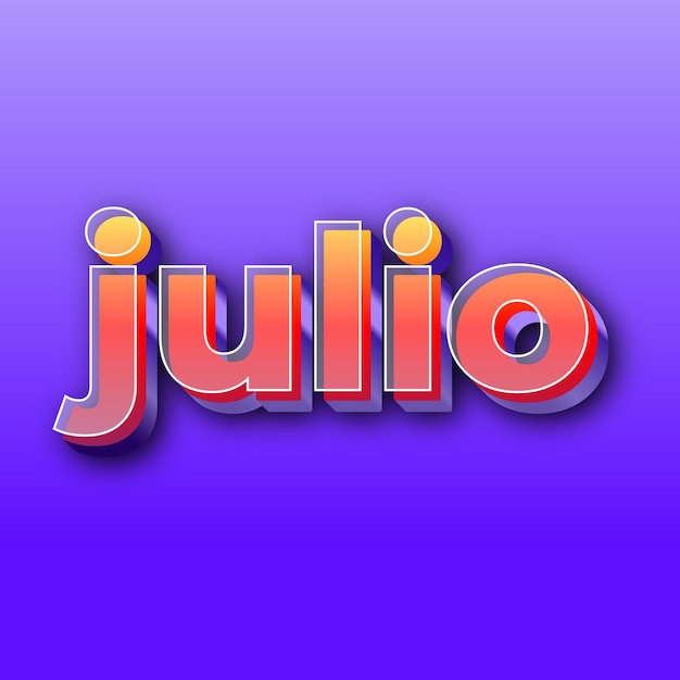 julioText effect JPG gradient purple background card photo