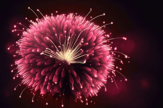 7月4日 ピンク色の可憐な花火が打ち上げられました