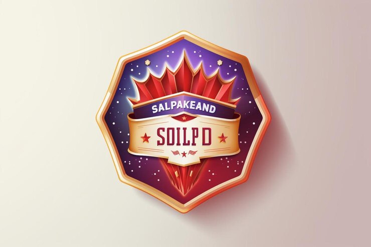 Photo july independence day fireworks sale badge