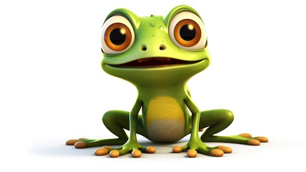 Jumping Frog Cartoon Design