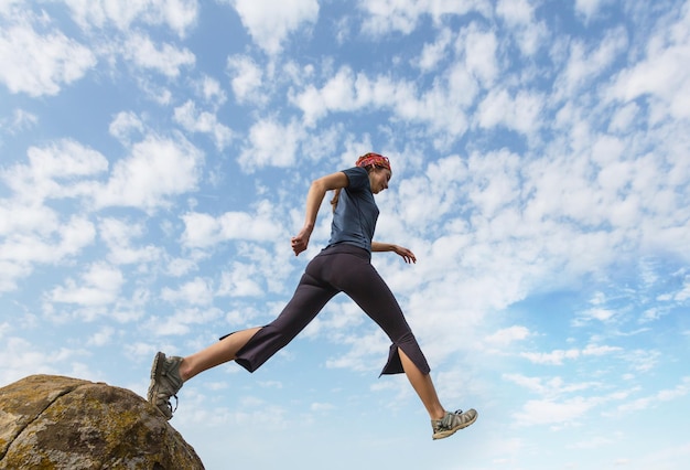 Jumping girl