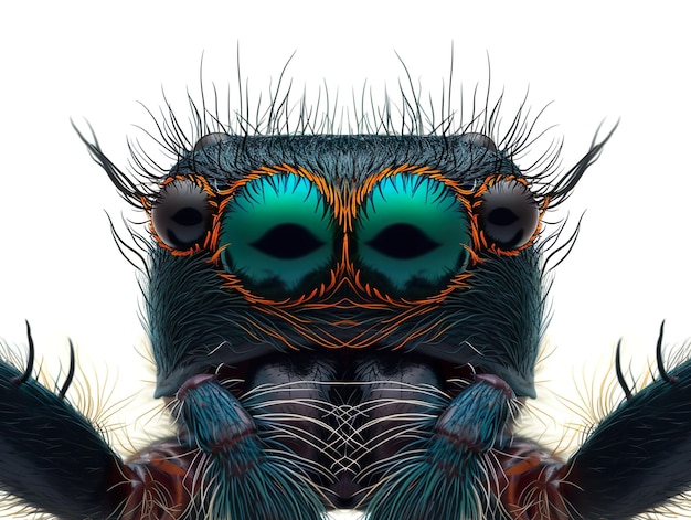 Jumping spiders eyes up close a marvel of natures art