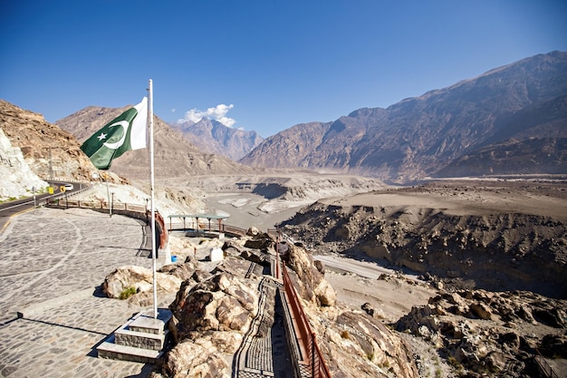 Junction point of three mountain ranges in Pakistan Himalayas Hindu Kush and Karakoram