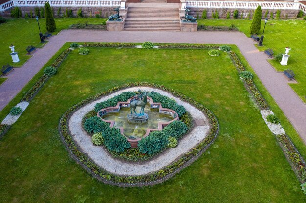 June 3, 2019.Moscow region, Russia. The former old noble manor of Lyalovo is located in the park-hotel Morozovka.