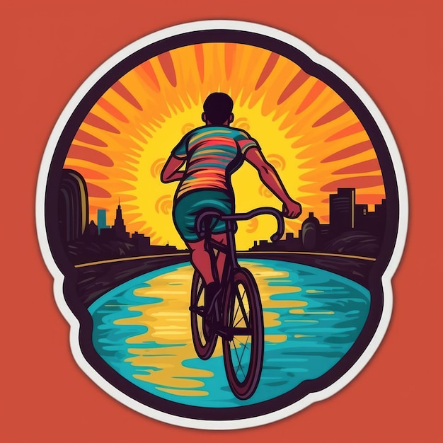 June 3 World bicycle day stickers