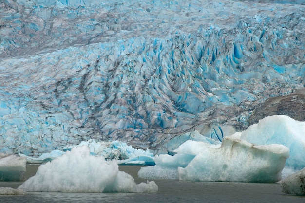 The Juneau Mendenhall Glacier in Alaska