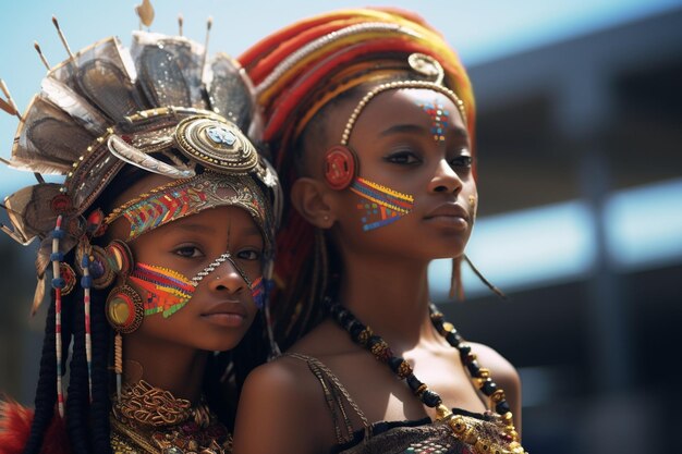 Photo juneteenth cultural exchange fair promoting generative ai