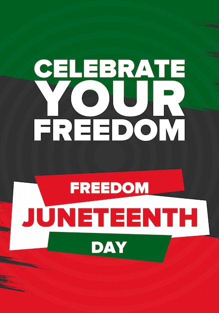 Photo juneteenth independence day freedom or emancipation day africanamerican heritage vector art