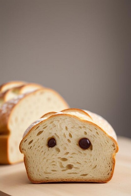 Photo jungar hamster on a small bread toasts