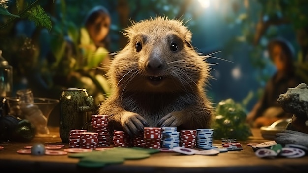 Jungle Beaver Poker Game