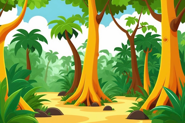 jungle bomen illustratie