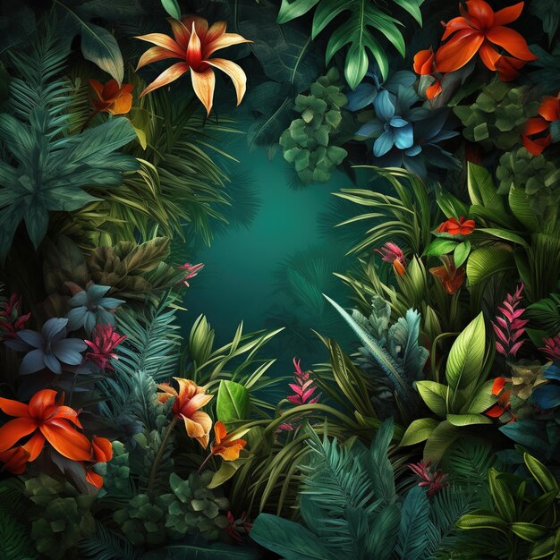 Jungle forest background