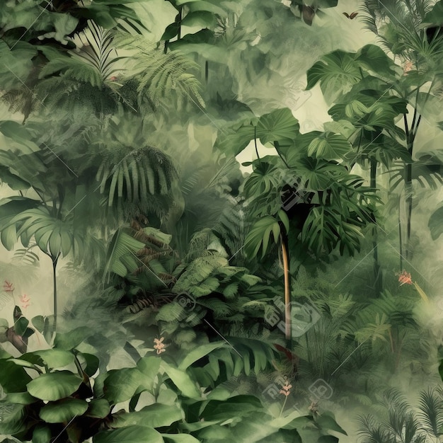 Jungle forest background