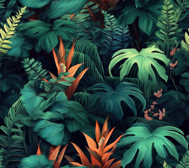 Jungle forest background