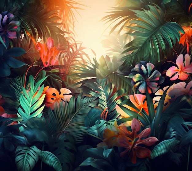 Jungle forest background