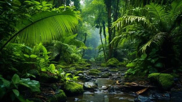 Jungle greenery background