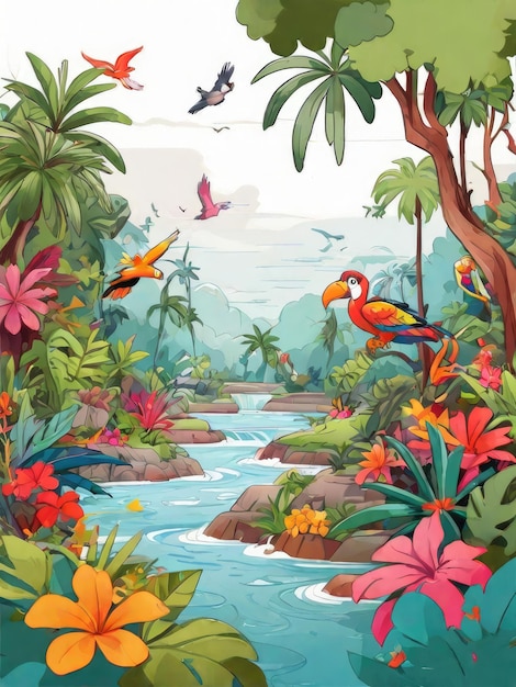 иллюстрация джунглей