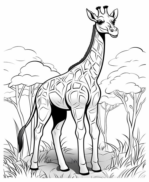 Jungle Jamboree Cartoon Animal Coloring Pages