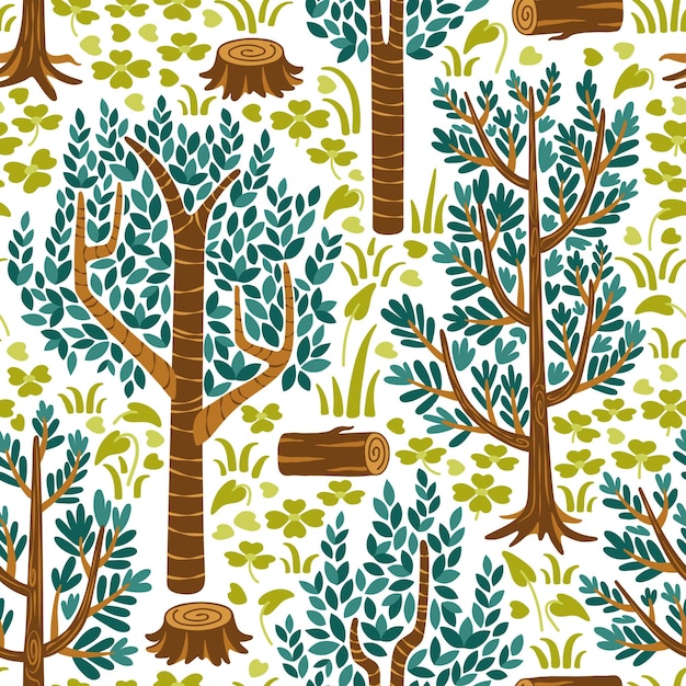 jungle png seamless pattern transparent background